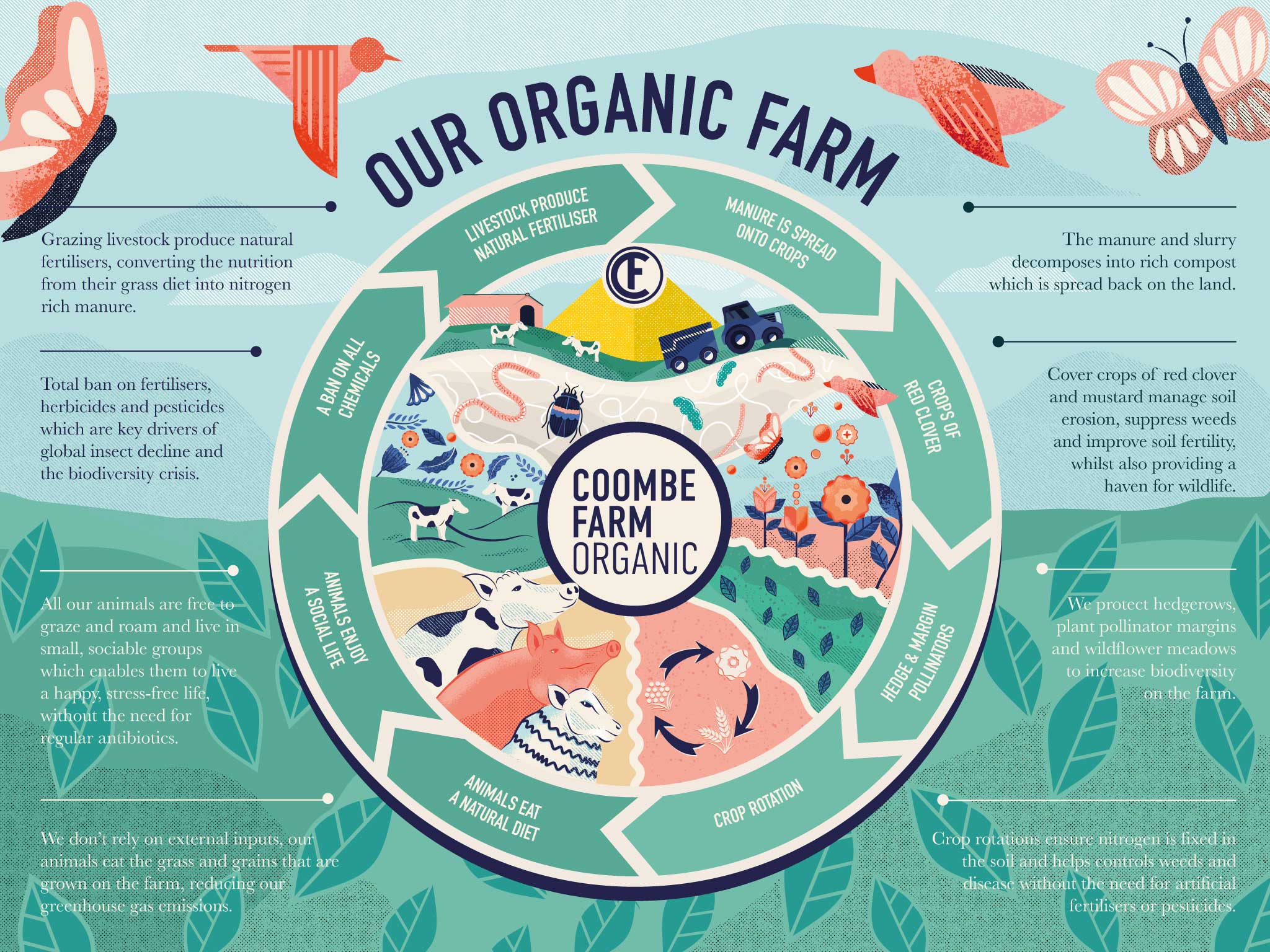 Coombe Farm Organic New Century Design Graphic Design and Illustration