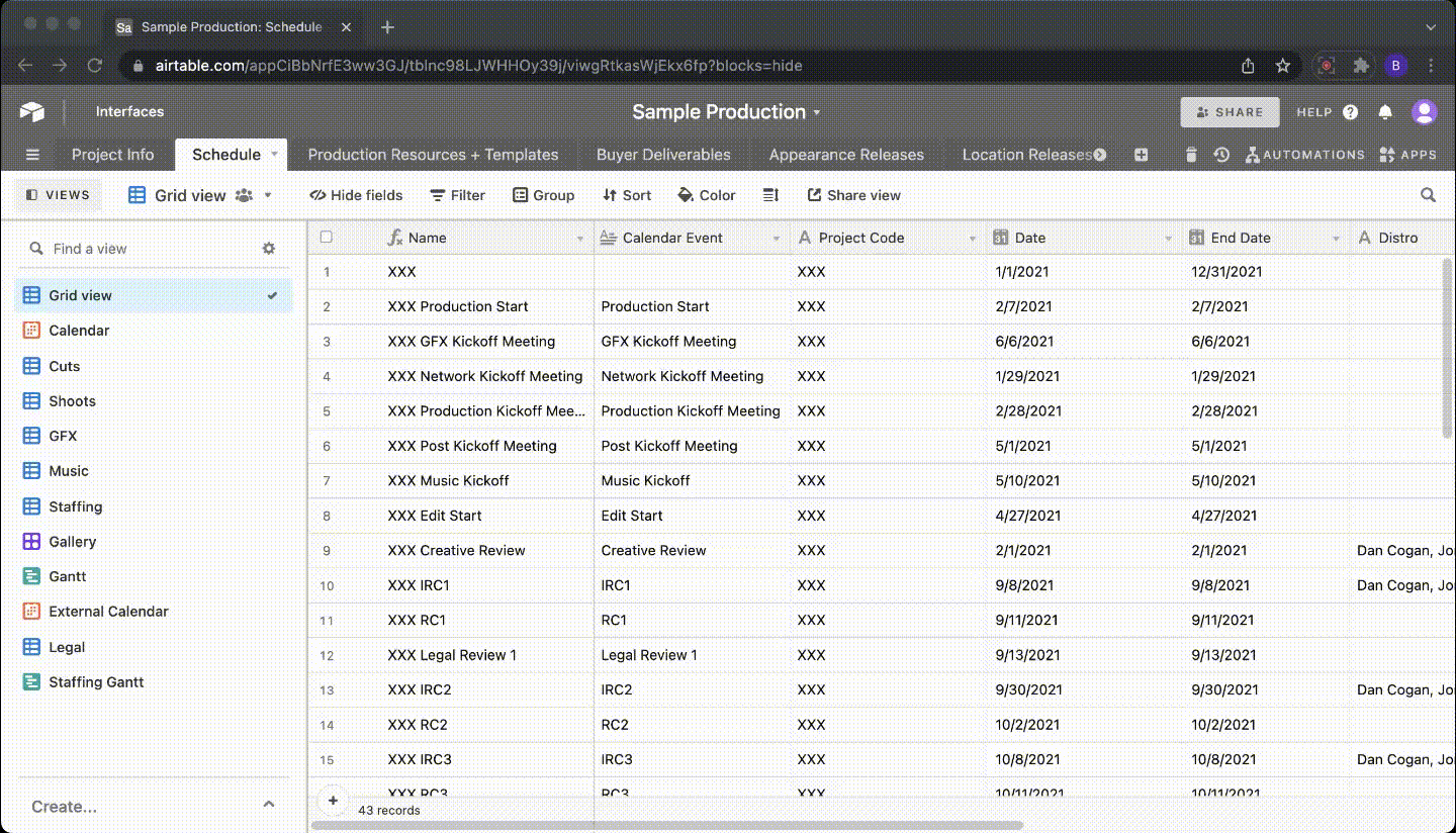 Employee Portal — PRODUCTION MANAGEMENT