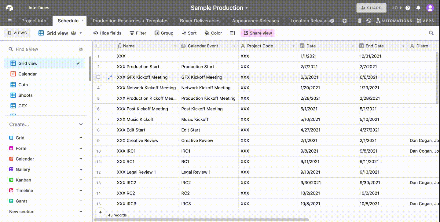 Employee Portal — PRODUCTION MANAGEMENT