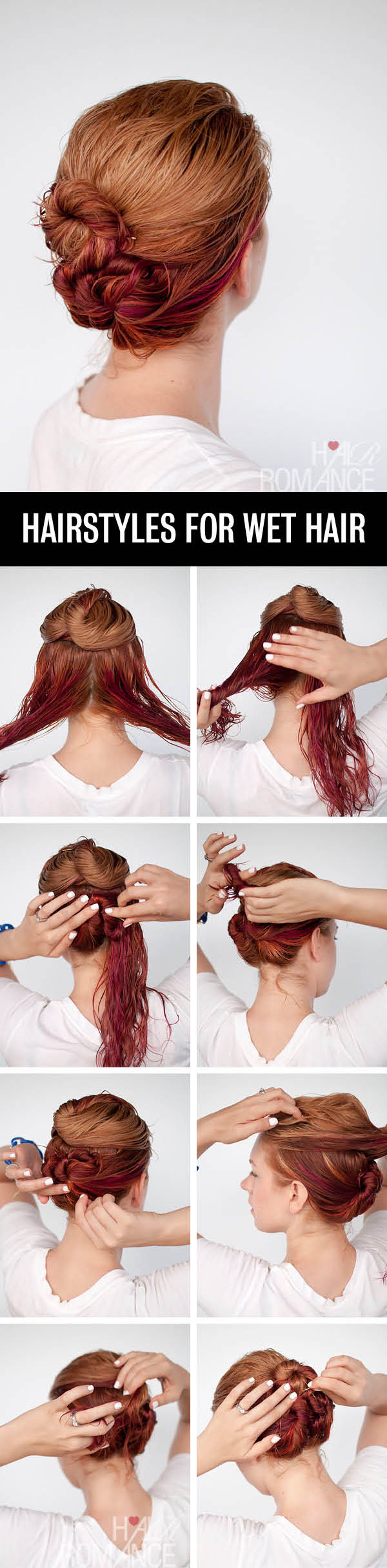 Hair-Romance-Hairstyle-tutorials-for-wet-hair-the-loose-triple-bun