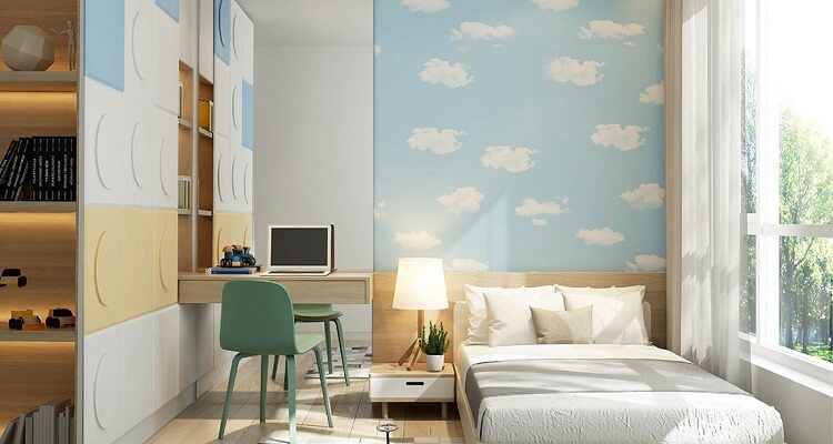 Phòng ngủ trẻ em căn hộ mẫu Palm Heights 3 phòng ngủ (loại nhỏ)