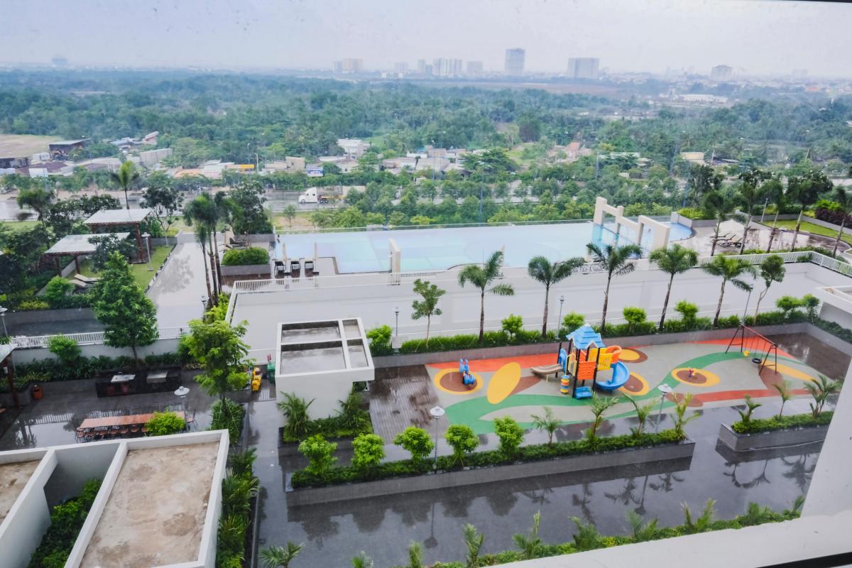Toàn cảnh khu tiện ích nội khu ở block thương mại Lexington Residence.