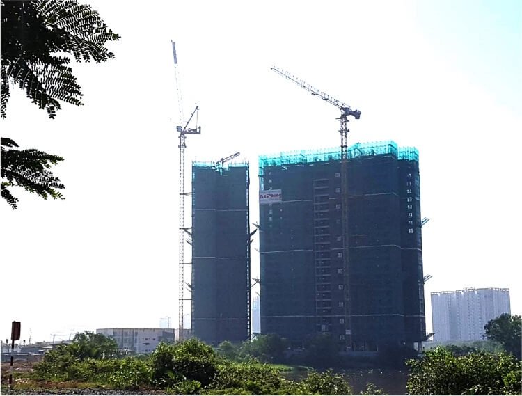 Cập nhật tiến độ xây dựng căn hộ Palm Heights - Palm City