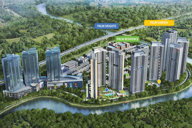 Vị trí các phân khu tại dự án Palm City Quận 2