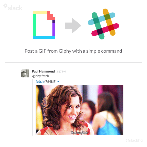 Giphy on Slack
