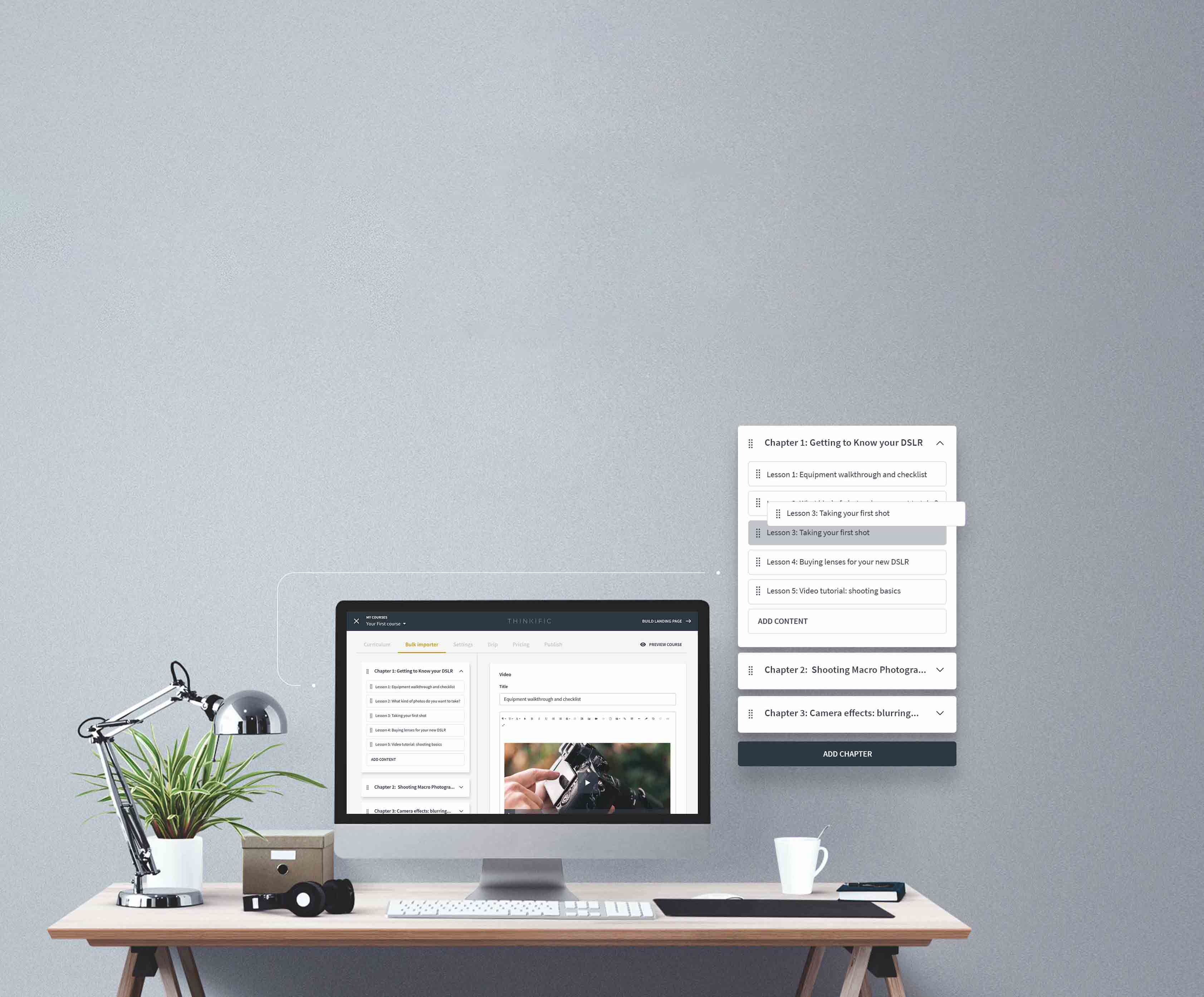 Reklamebilde for Thinkific
