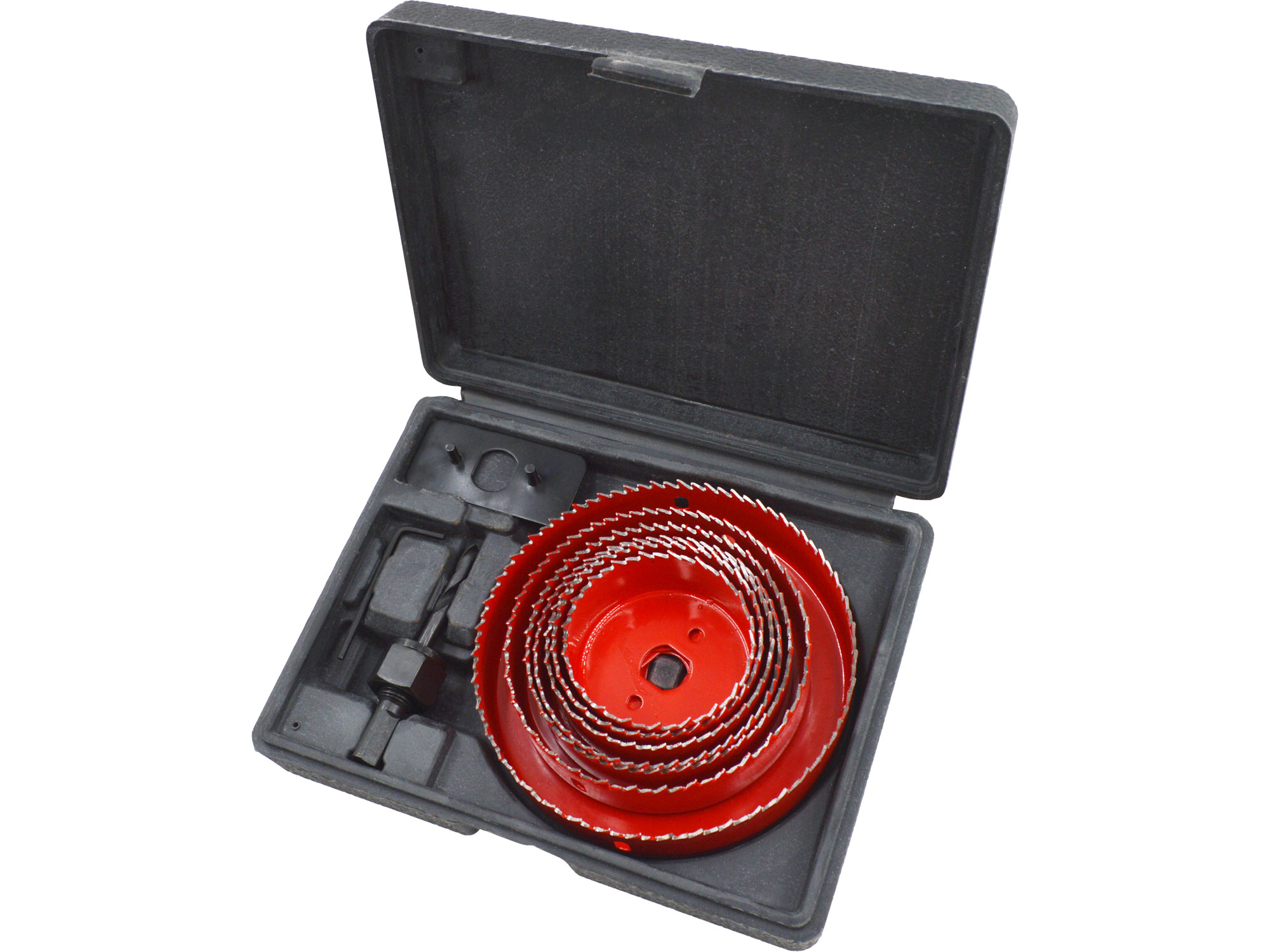 10pcs Carbon Steel Hole Saw Set, extra sharp