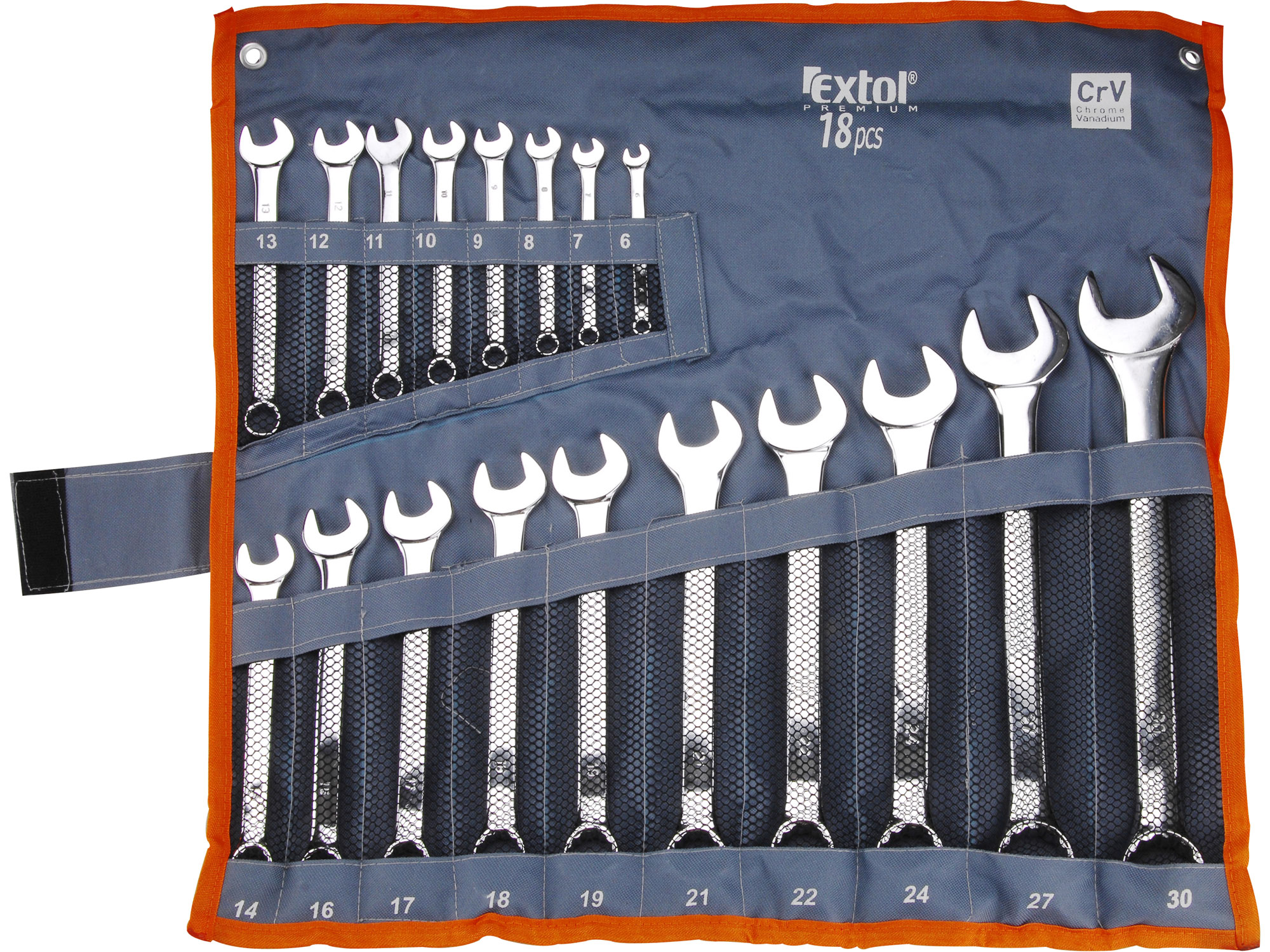 18pcs Combination Spanner Set, in wallet