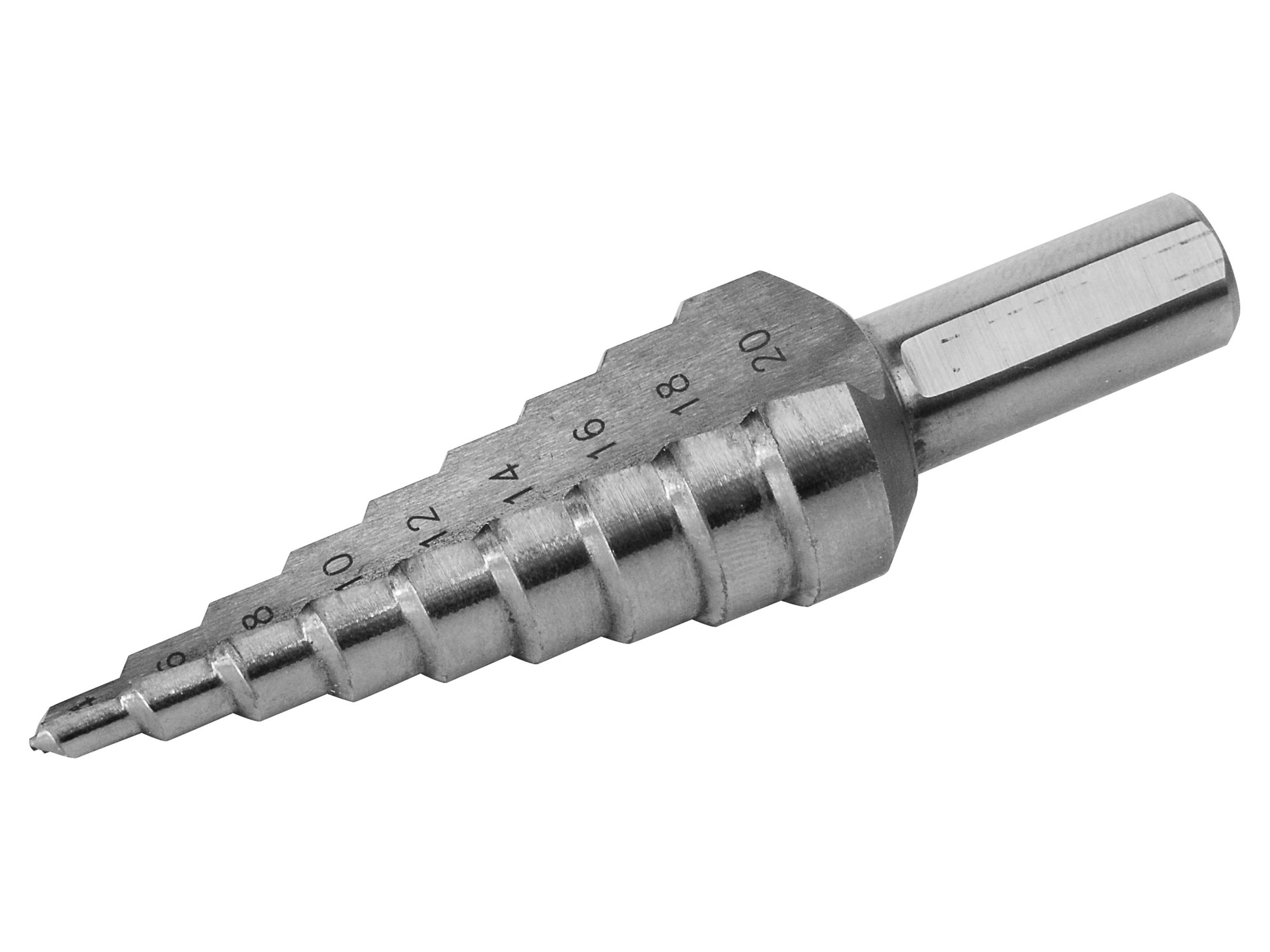 Step Drill Bit 4-12mm/1mm, 9 steps