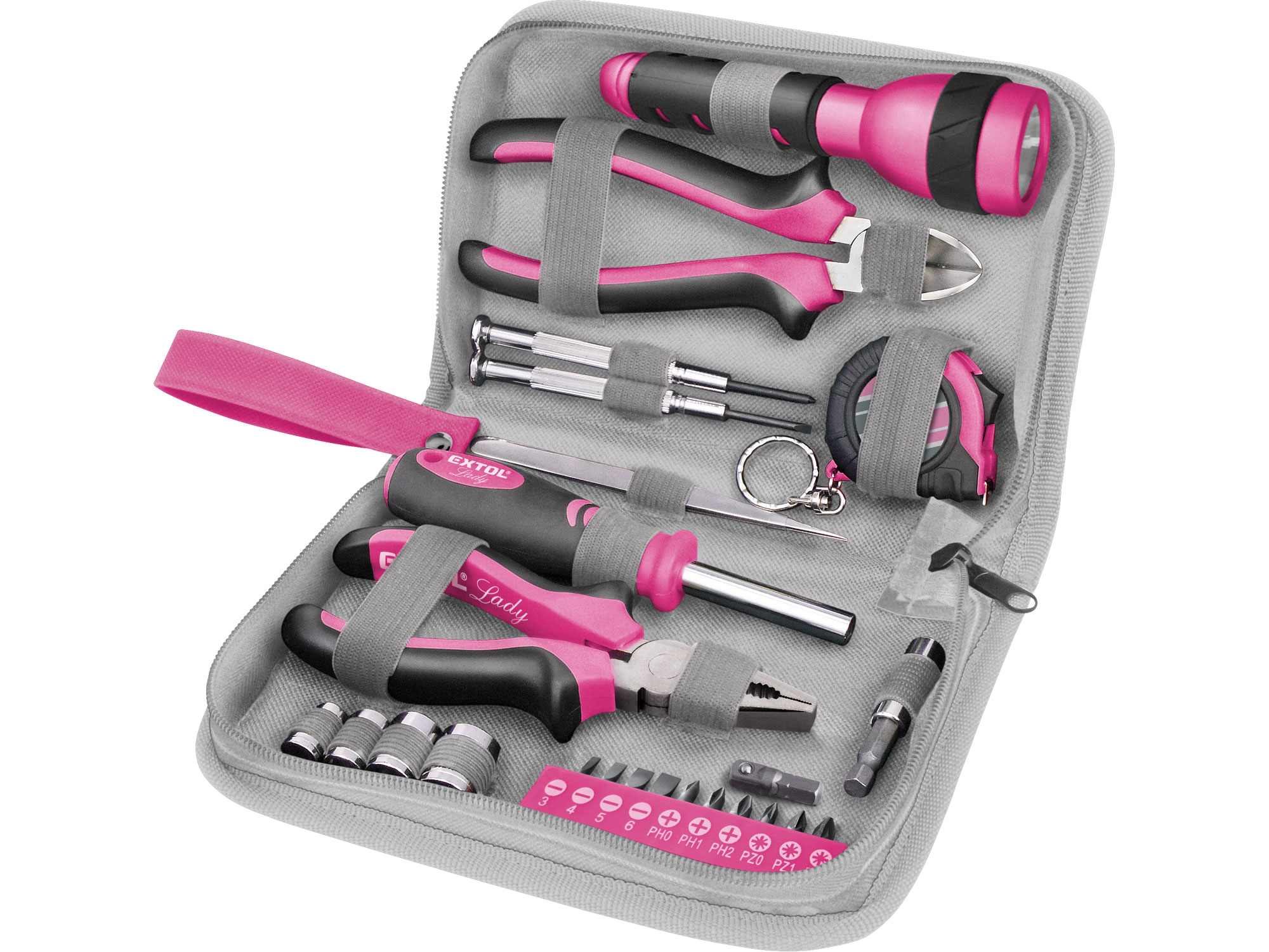 Tool Set 23 pcs, Pink Colour