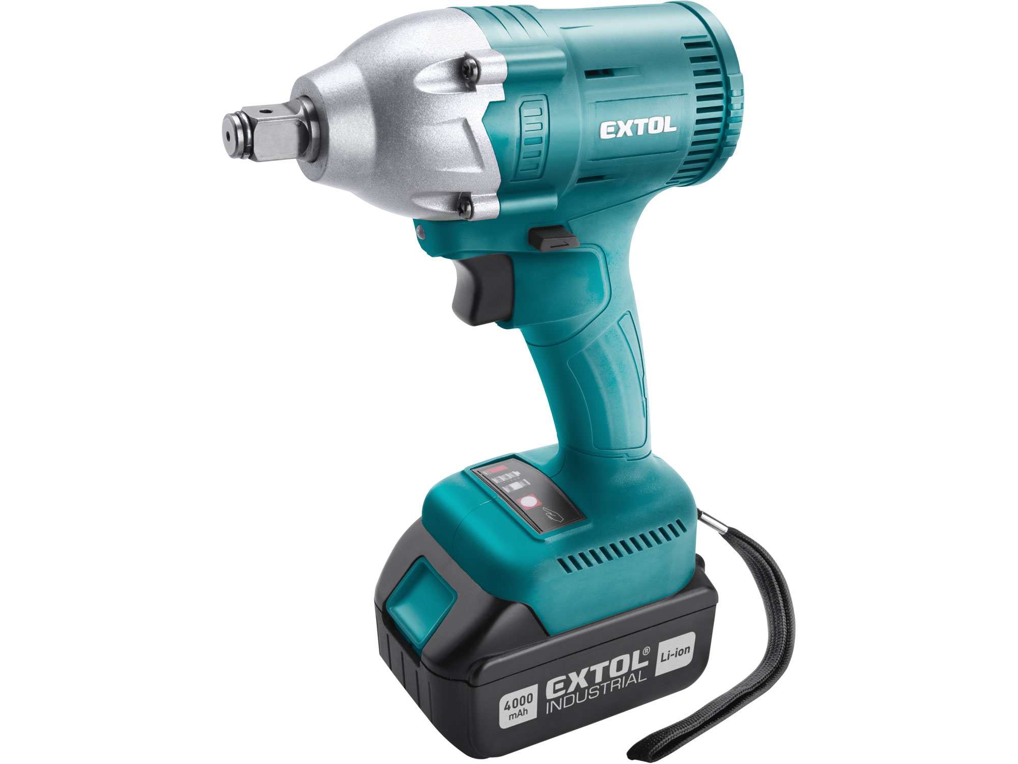 Cordless Impact Wrench 18V, Brushless, 2x4000mAh
