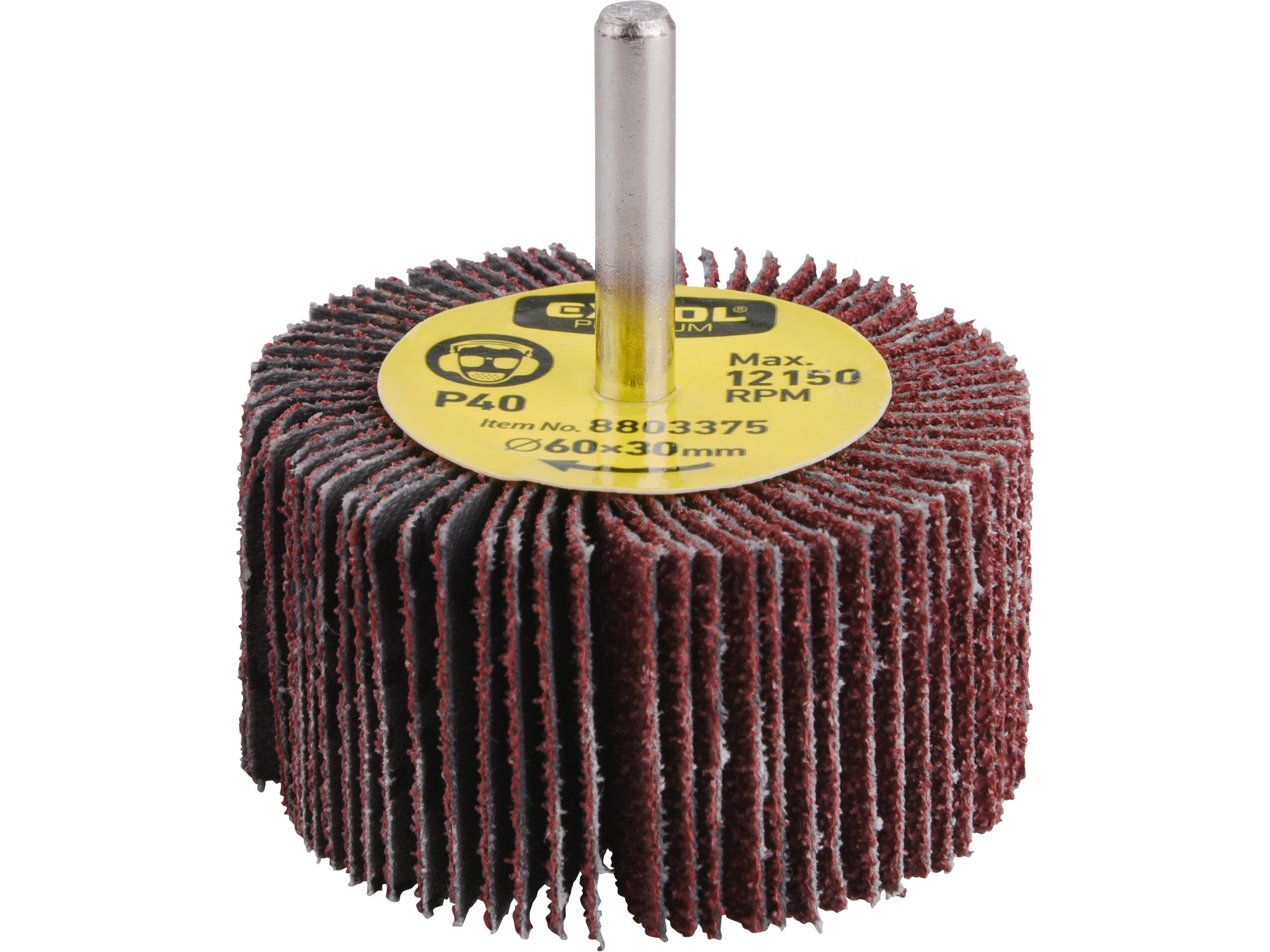 Sanding Flap Wheel dia60x30x6mm shank, P40