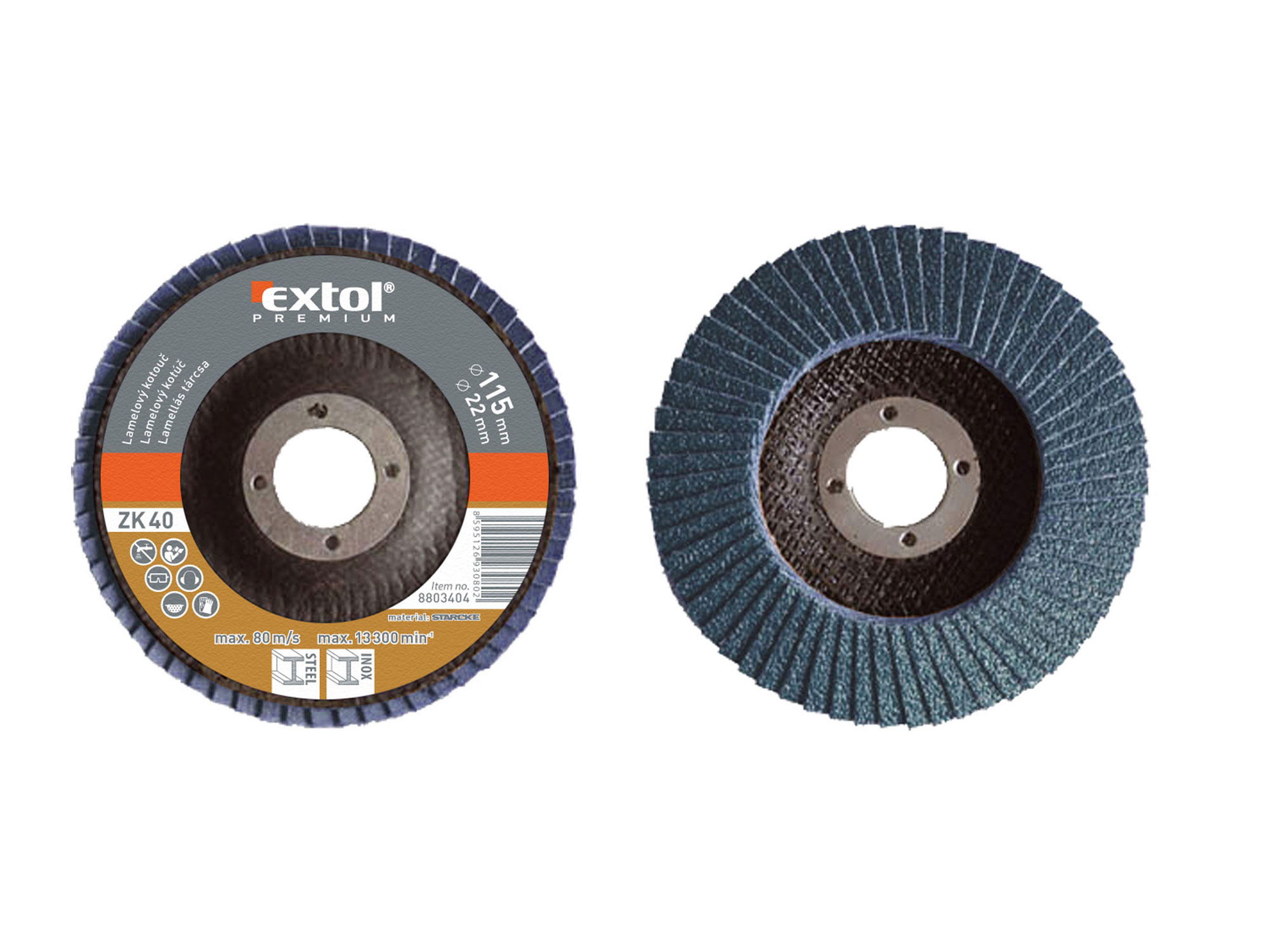 abrasive flap disc, inclined ,115mm P60, zirconium