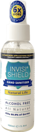 a 100ml invisi shield sanitiser