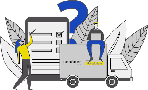 sennder Italia FAQ illustration