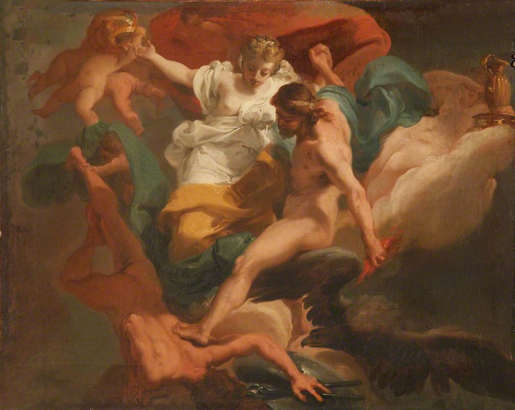 Zeus with Hera Expelling Hephaestus