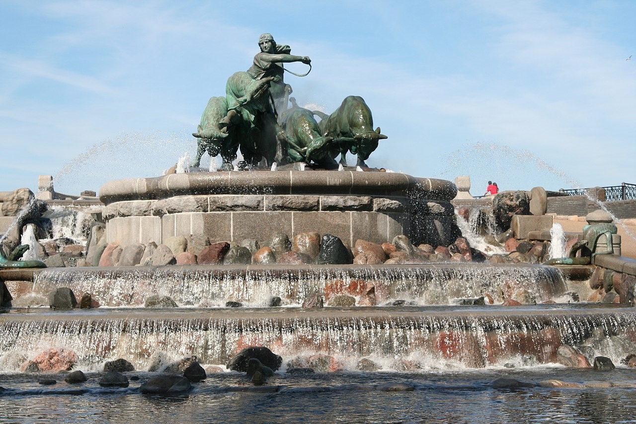 Gefion fountain in Copenhagen c 2008 Niels Elgaard Larsen
