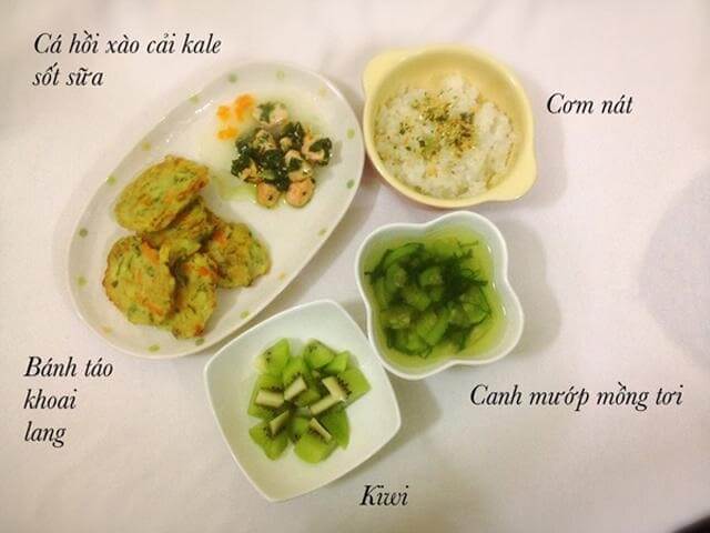 Bữa ăn tối nhẹ nhàng cho bé