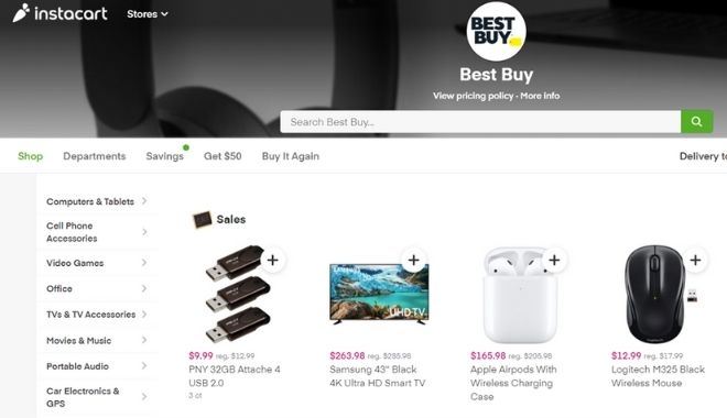 Best Buy on Instacart