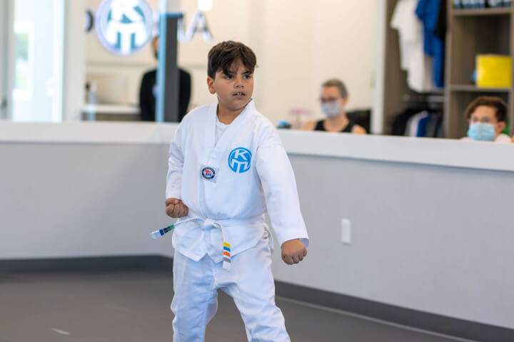 KOMA student in action during class.