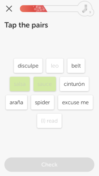 Duolingo exercise UX design