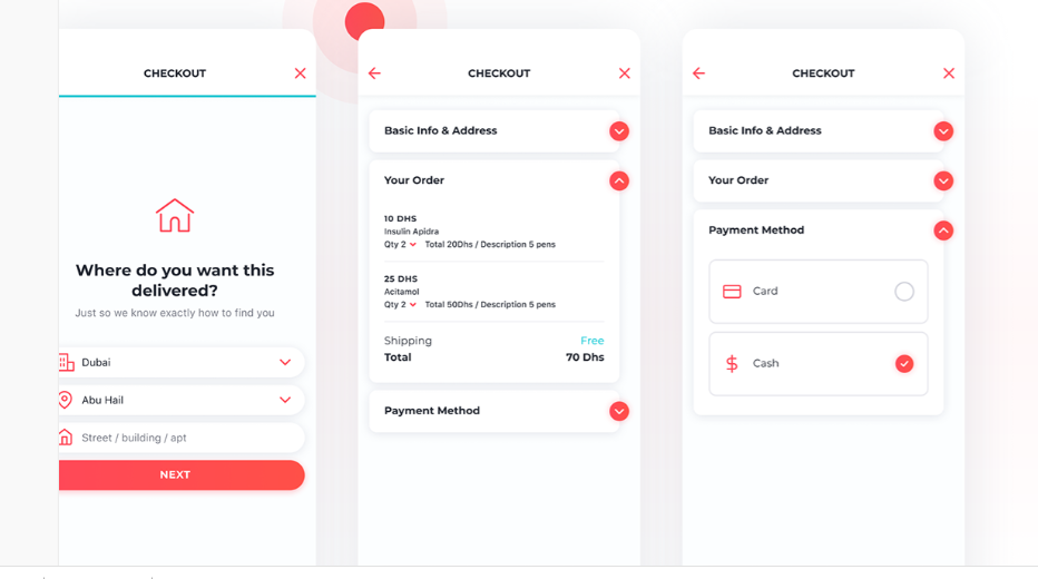 Application interface design examples: Smart Pharmacy