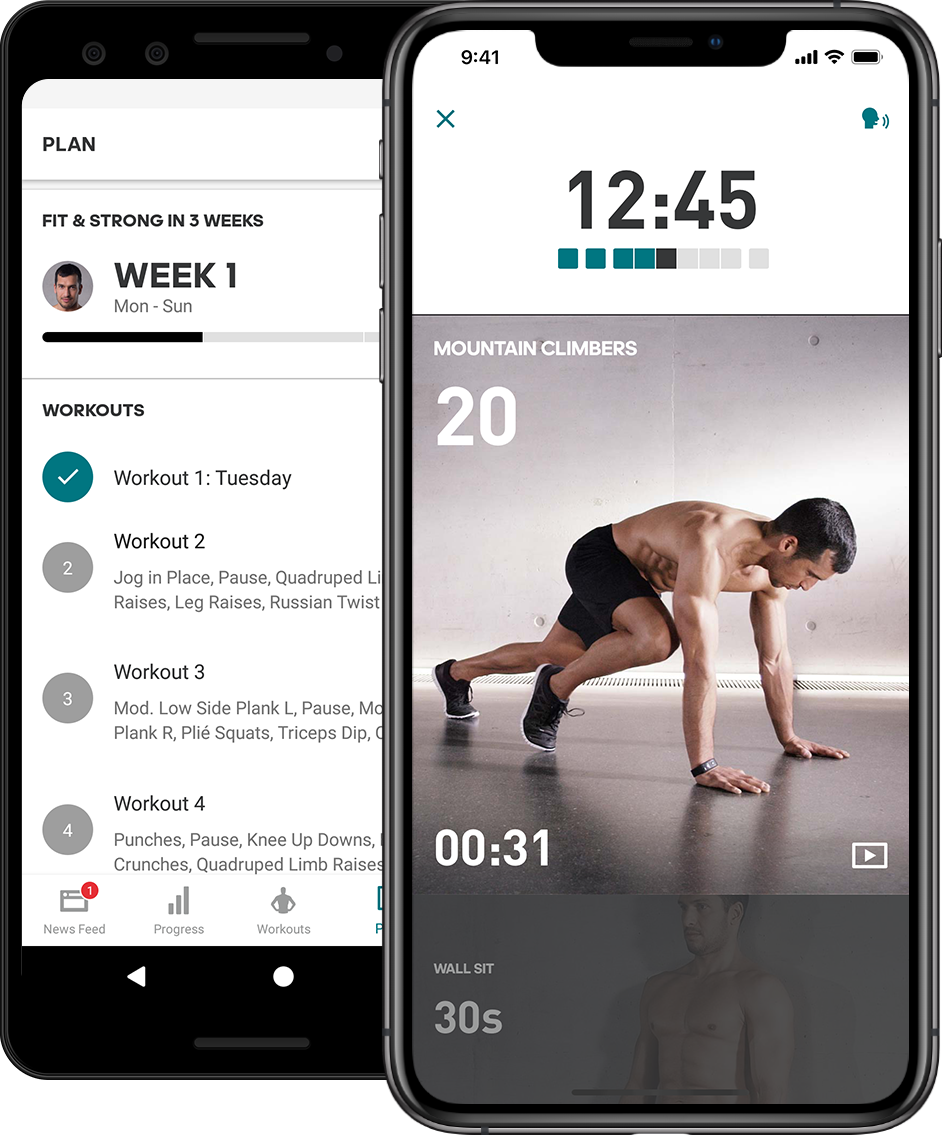 Application interface design examples: Adidas