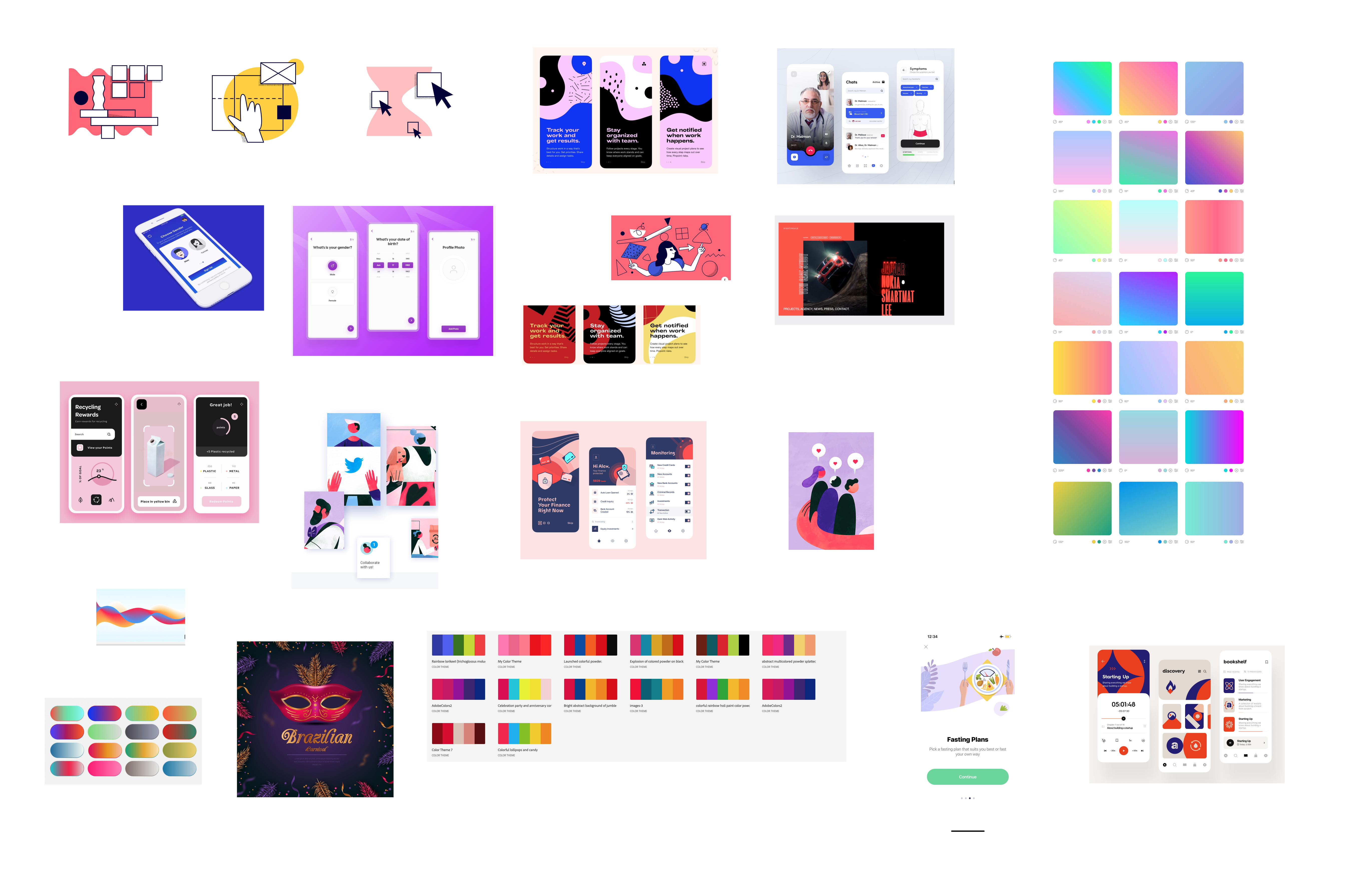 moodboard example for dating app