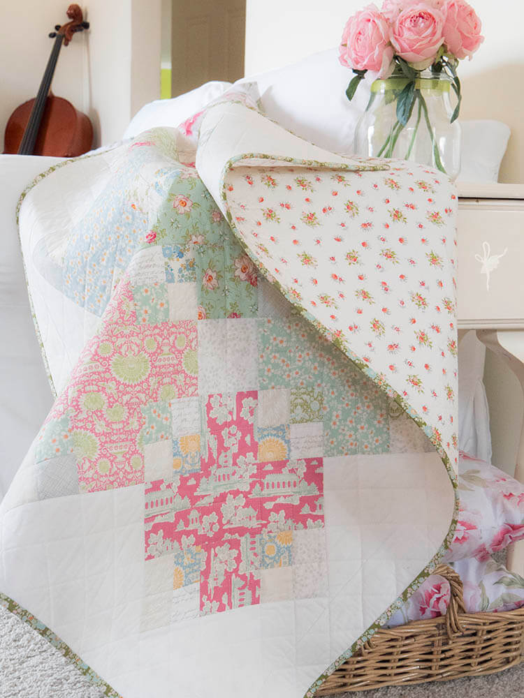 Tilda Bumblebee One a Penny Mini Quilt - Backing fabric