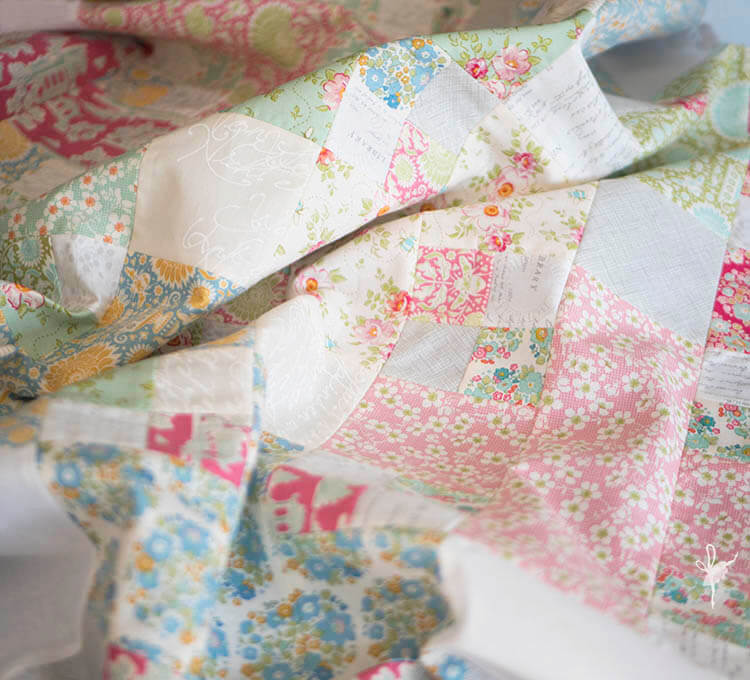 Tilda Bumblebee One a Penny Mini Quilt - Quilt top