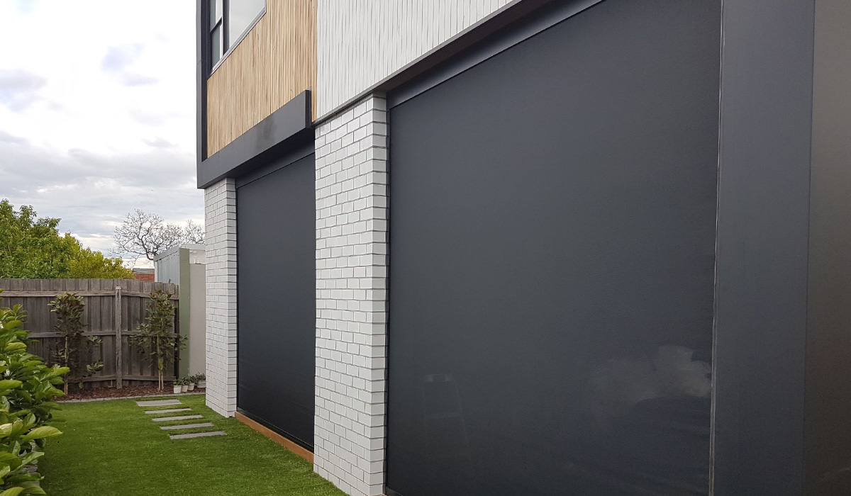 Outdoor Motorised Outdoor Blinds Melbourne, Bravewood Blind