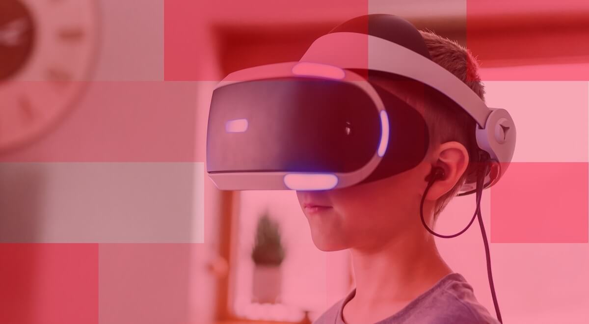 girl wearing a vr headset