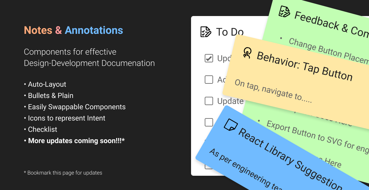 Notes & Annotations Figma File and Library