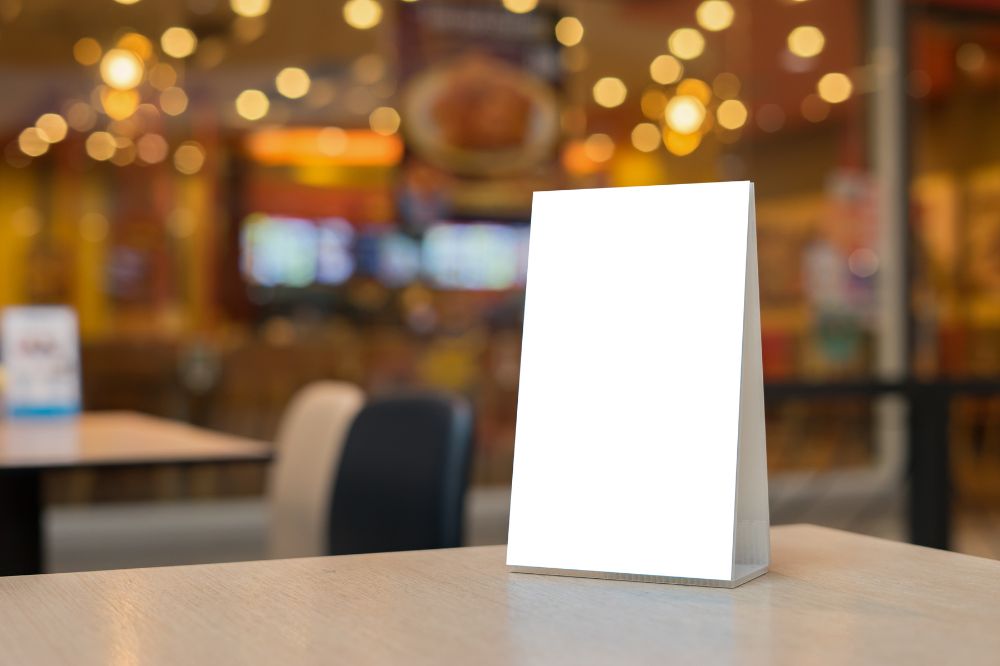 Table tent marketing