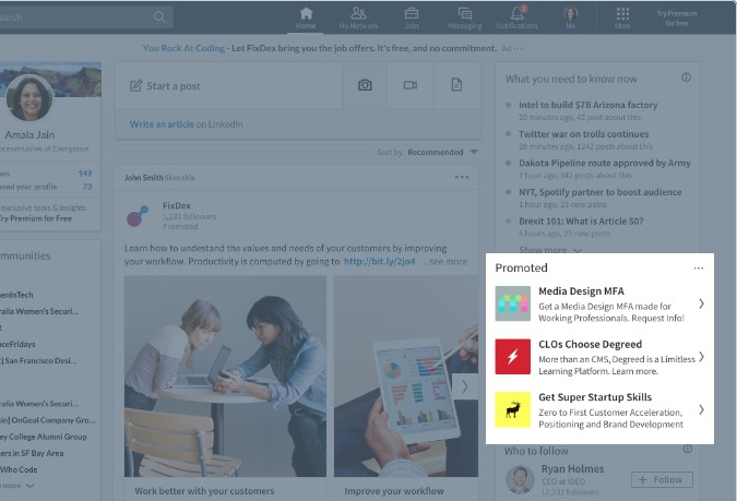 Comment faire de la publicité LinkedIn