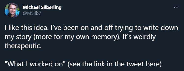 What I Worked On (Twitter Thread)