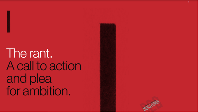 CTA & plea for ambition