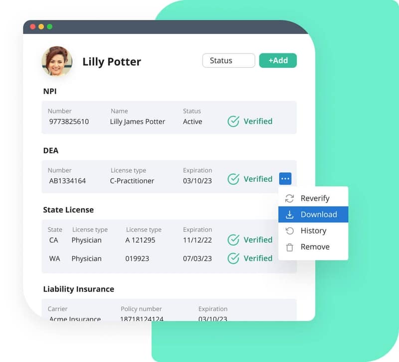 Provider Credentialing Software Verifiable
