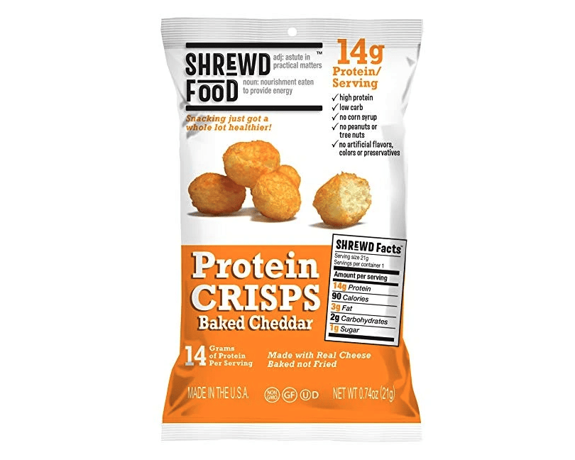Shrewd Food Baked Cheddar Protein Crisps