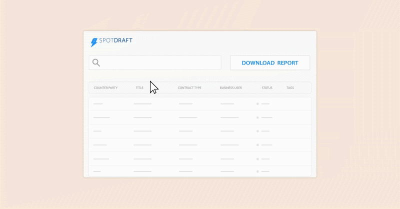 Contract report generation made easy with SpotDraft