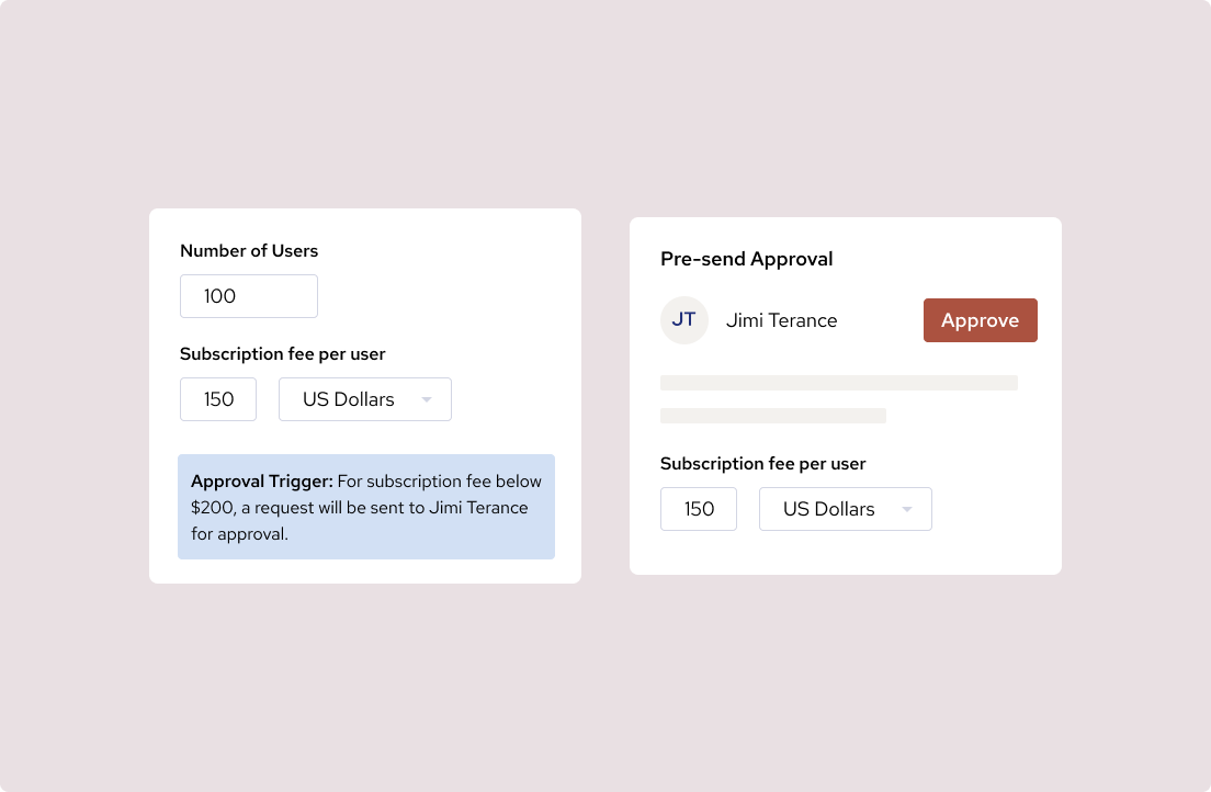 Setting approval triggers on SpotDraft.