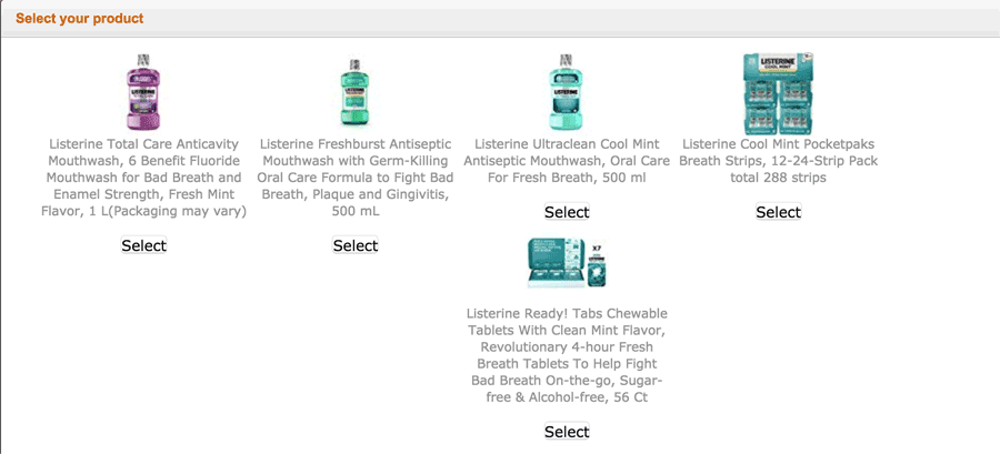 Which Product is Yours?