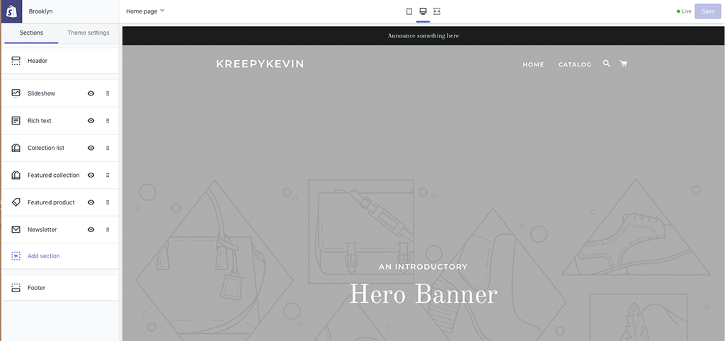 Shopify theme setup