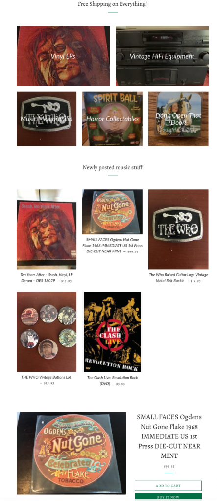 Home Page Featured Items Section