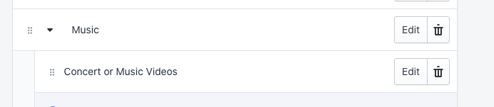 Sub menu item in Shopify