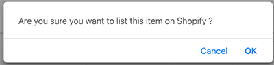 Amazon to Shopify Listing Popup