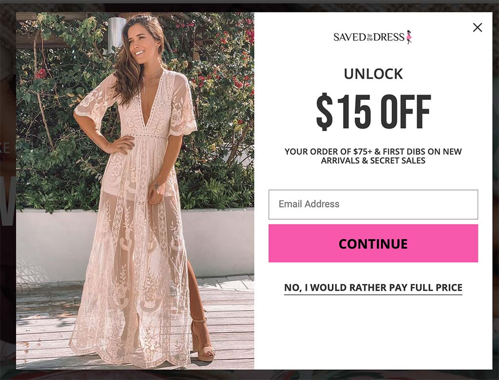 Shopify Marketing: Newsletter Example