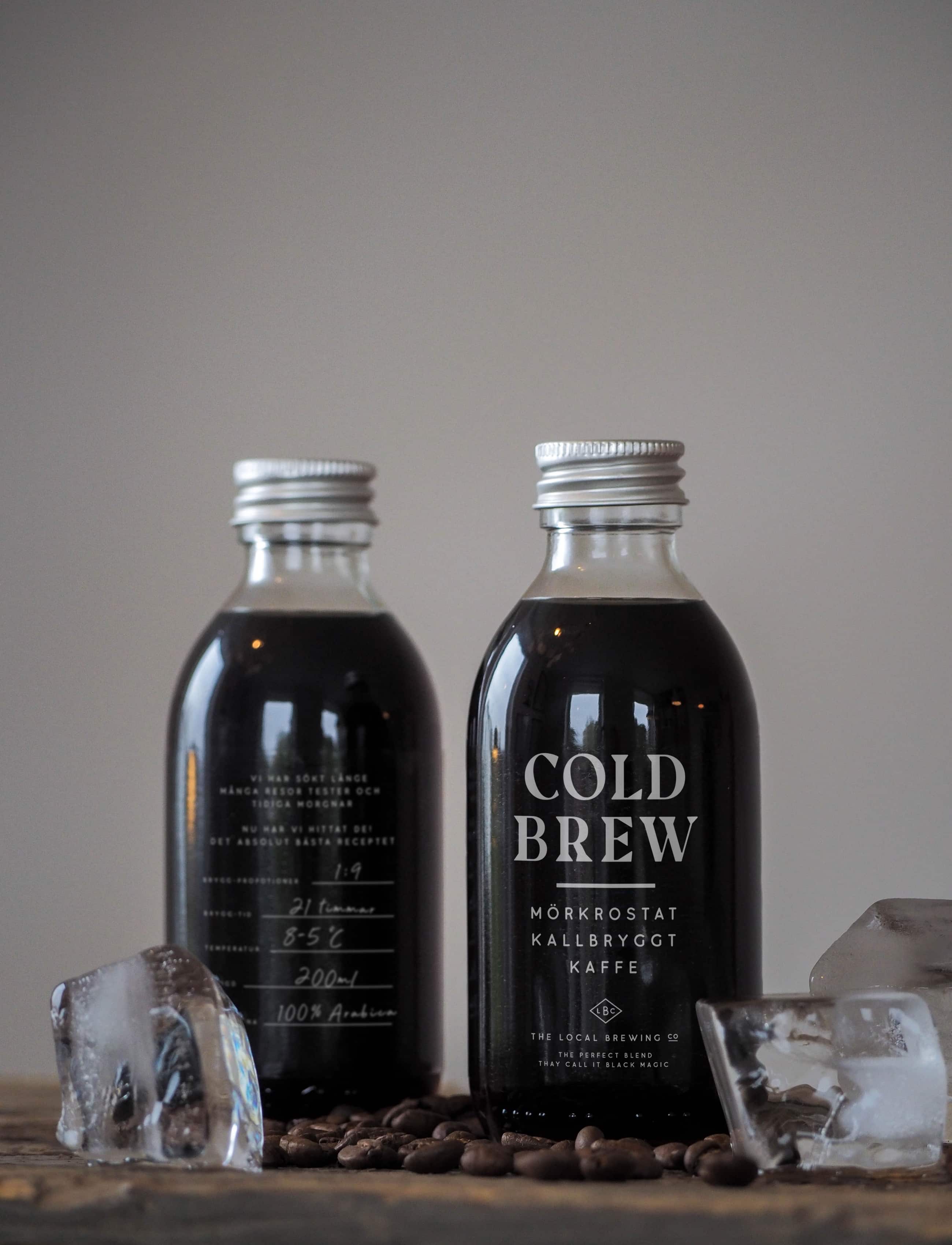Cold brew bottle mockup