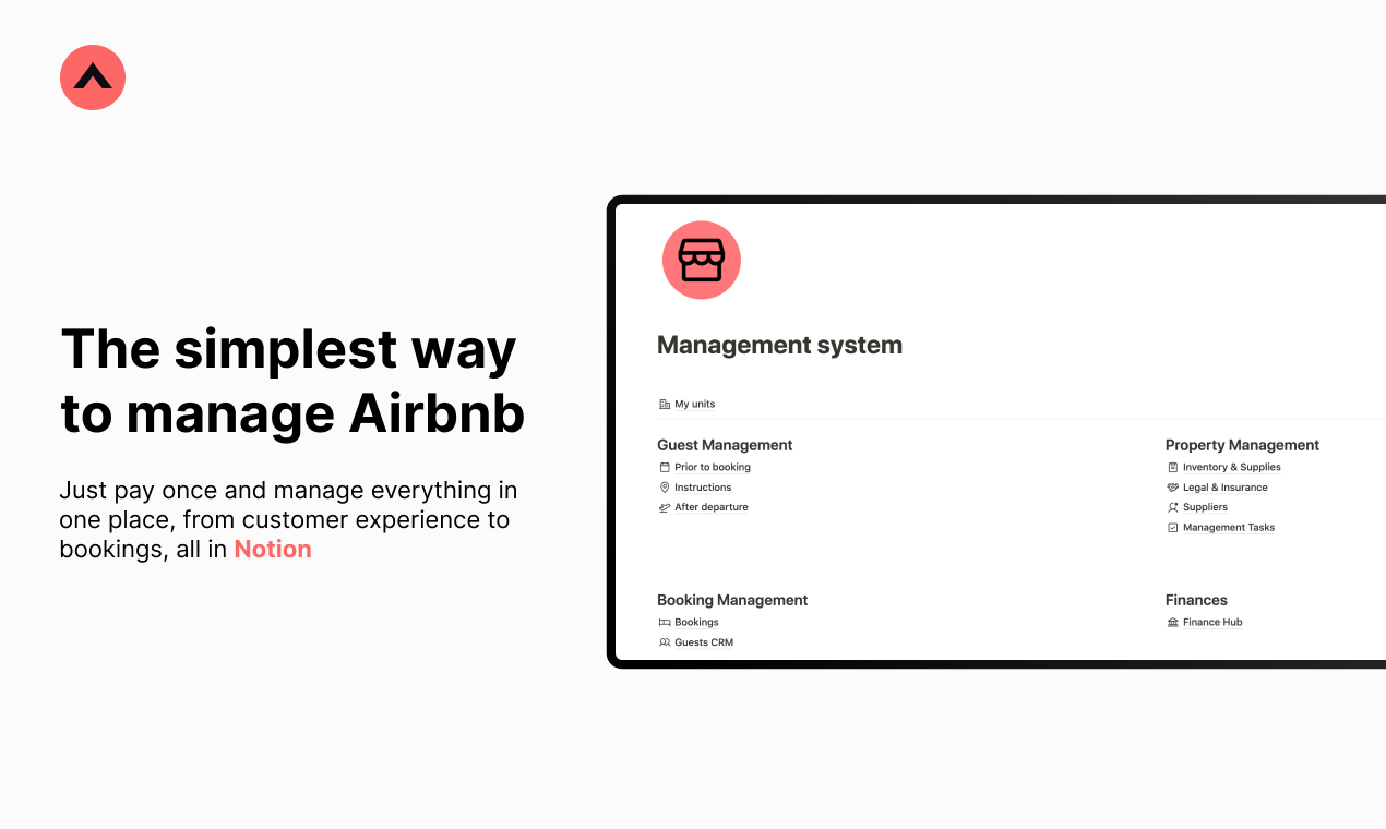 This is the main image of my digital product named Airbnb Super Pack.