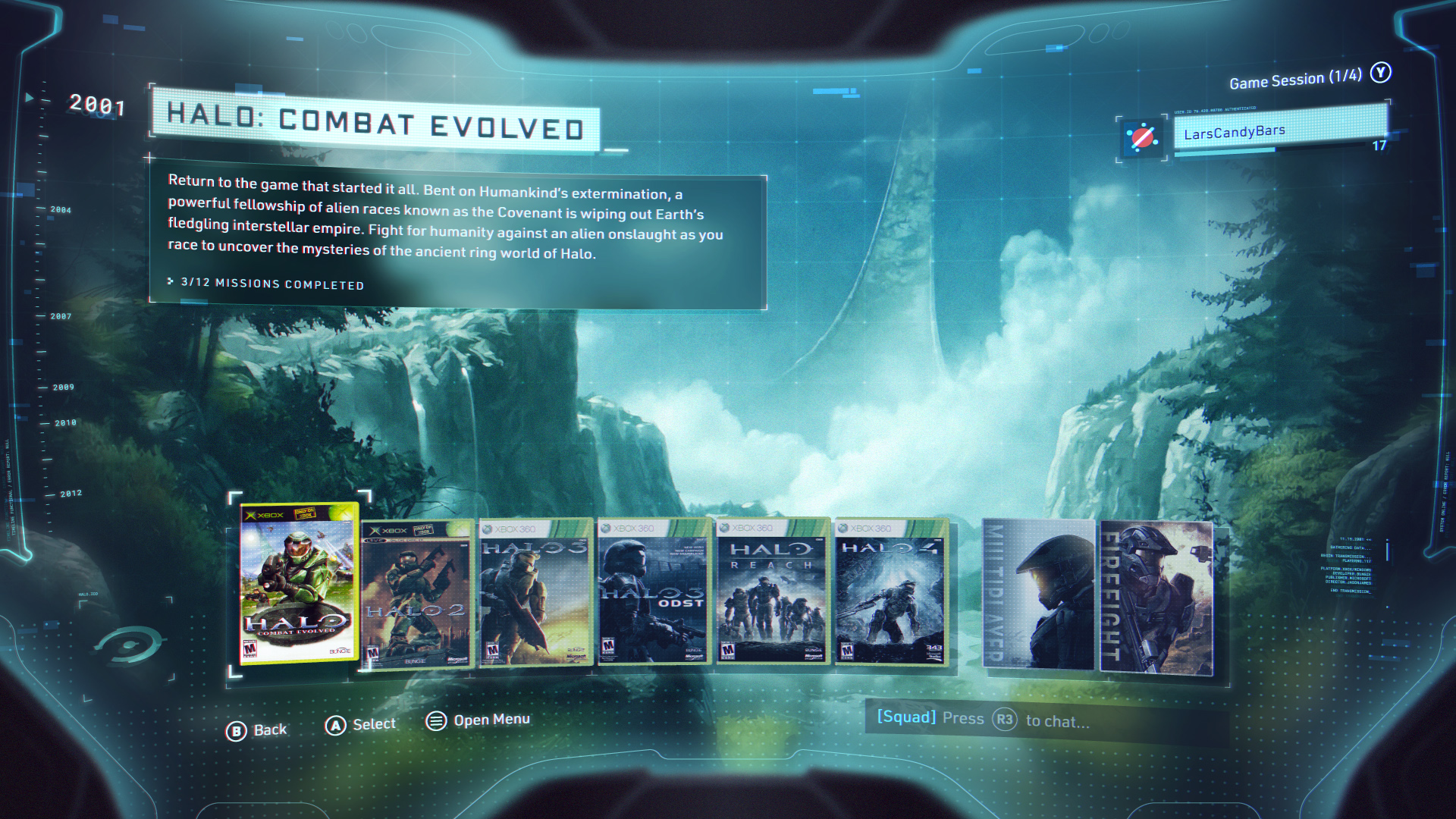 The Master Chief Collection UI Concept | Lars Olson
